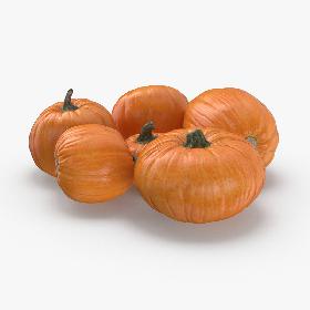 Pumpkin Patch Group 3D model
